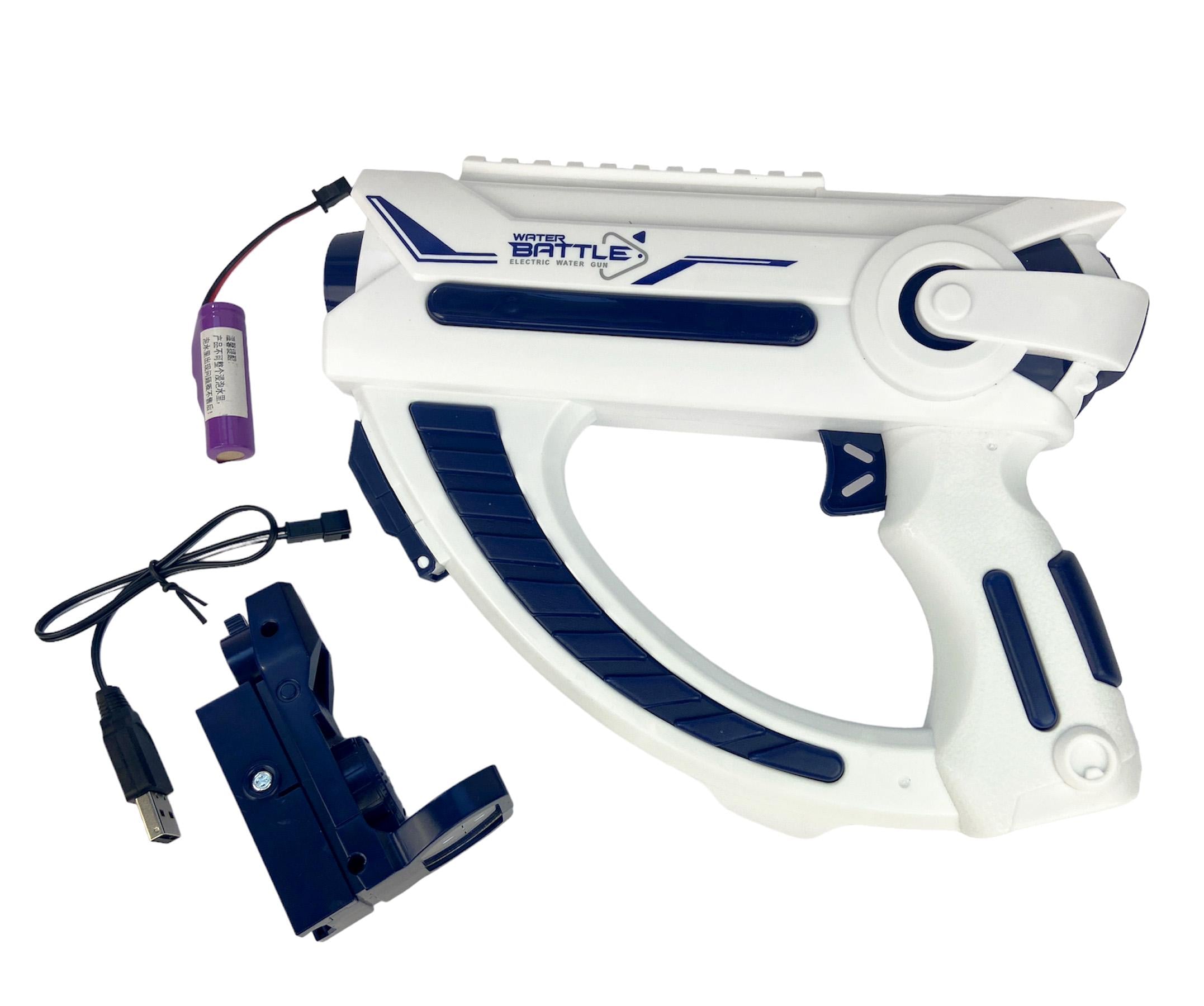 Водный пистолет Shark Electric Water Gun с прицелом аккумуляторный Синий (CY003)