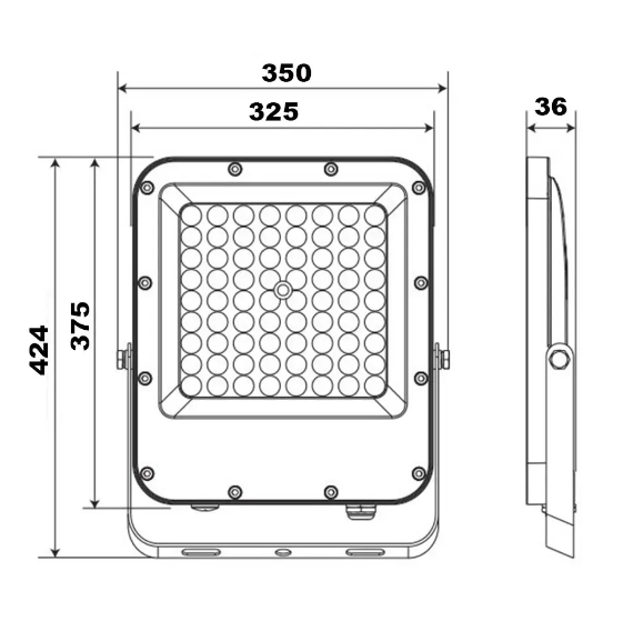 Прожектор світлодіодний ETRON Professional 300W IP65 5000K (25498954) - фото 4 Прожектор світлодіодний ETRON Professional 300W IP65 5000K (25498954) - фото 4