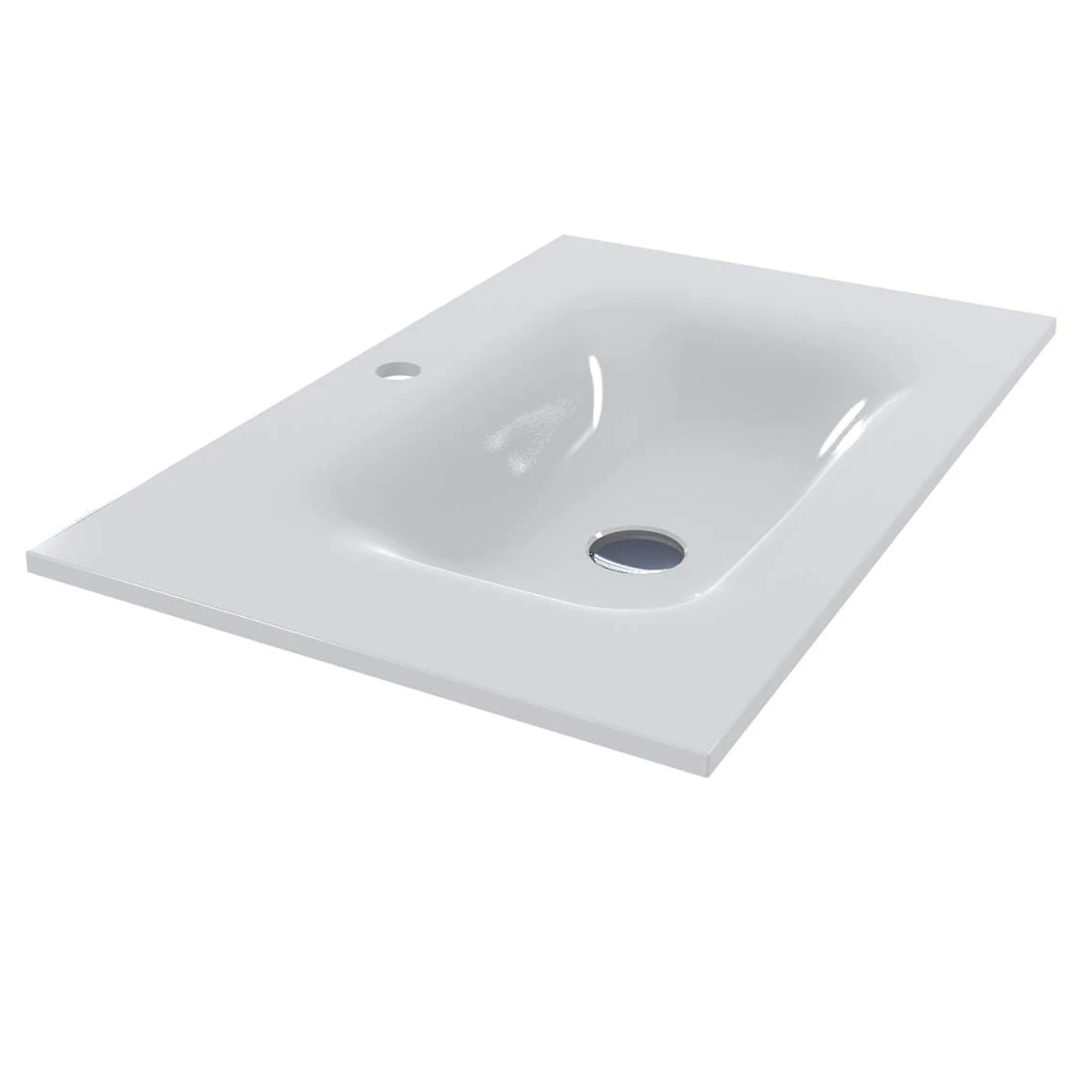 Умивальник накладний Miraggio Jessel прямокутний 700x450 мм Білий (MG-0000750)