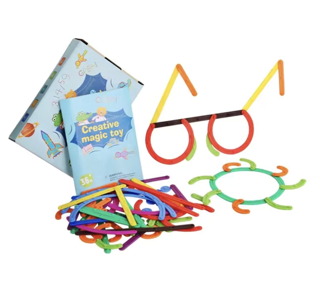 Конструктор Магічний креатив гнучкий із 81 палички (57)