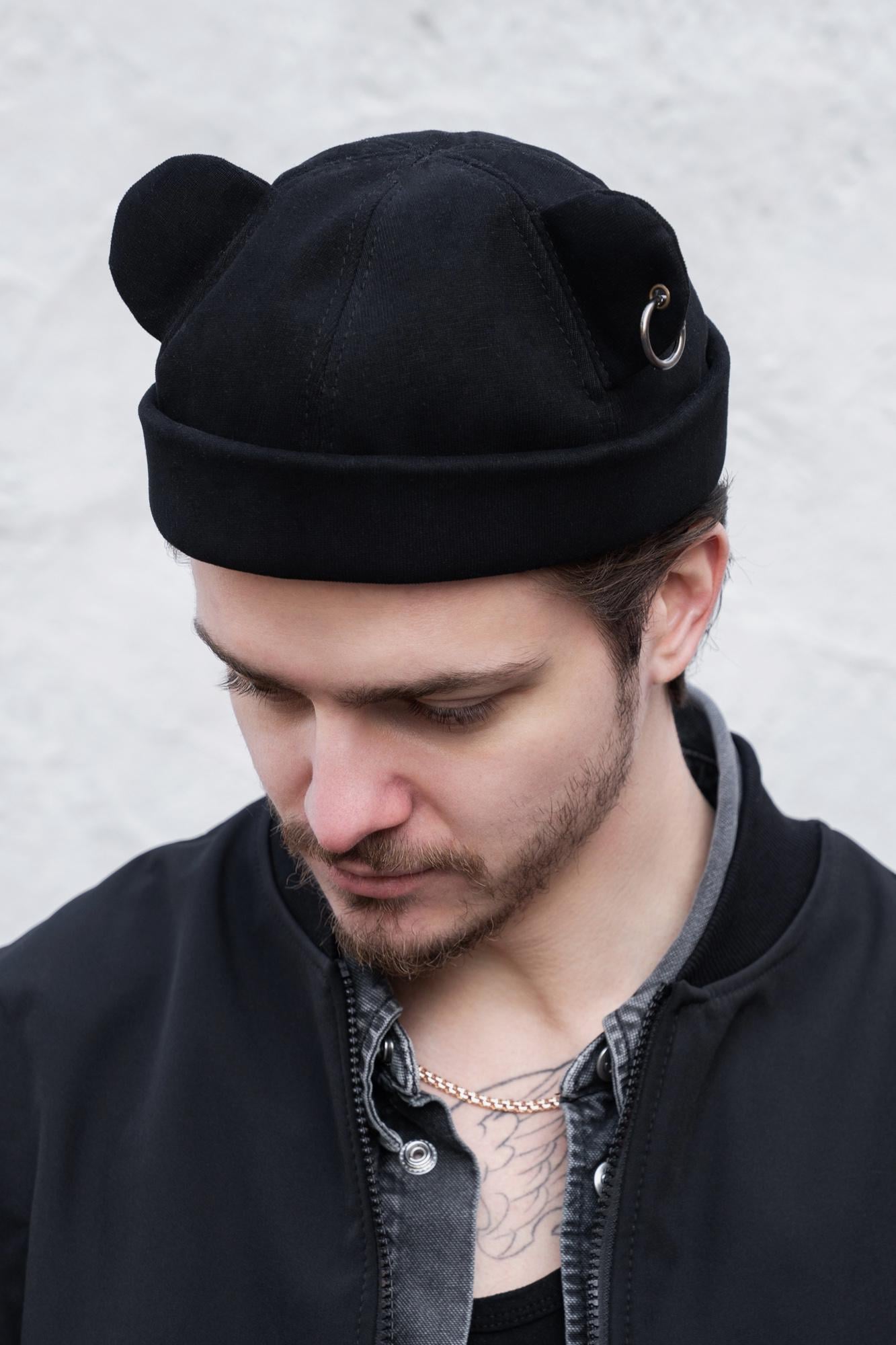 Кепка Докер с ушками Without Monarch Black (8056187 8056188)