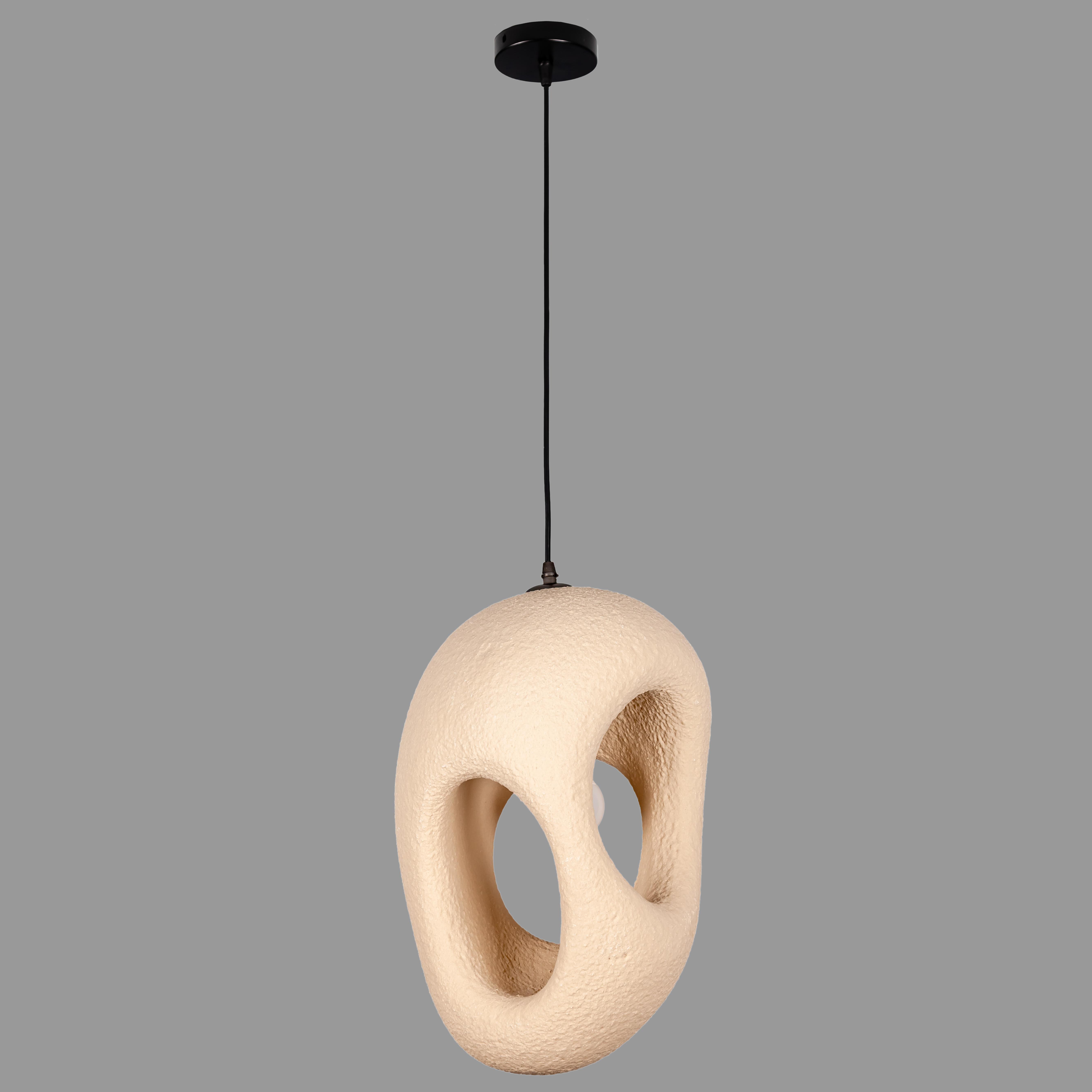 Люстра гипсовая Кокон Wabi-Sabi 27х43 см (909-XL3587 (270) BEIGE) Люстра гипсовая Кокон Wabi-Sabi 27х43 см (909-XL3587 (270) BEIGE)