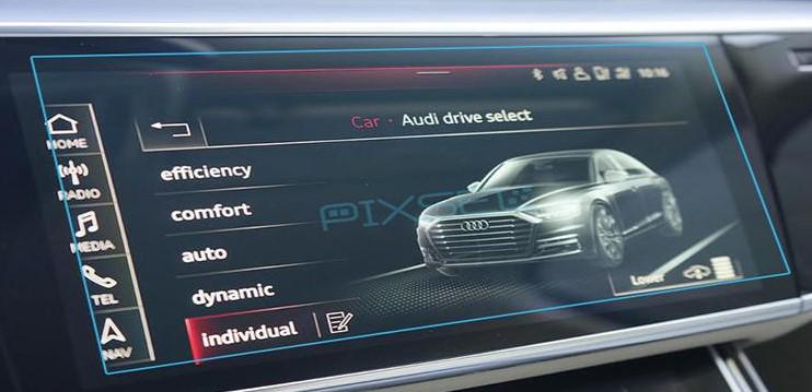 Захисне скло Pixsel гібридне матове на монітор Audi A8/S8 12,1“ 2018-2023