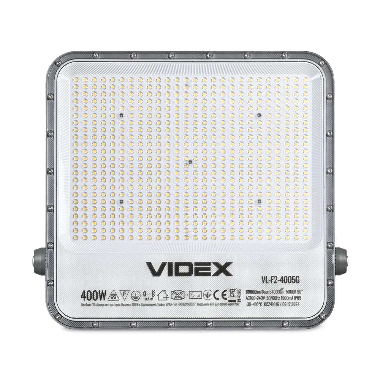 Прожектор Videx LED 400 W 5000 K 220 V IP65 (VL-F2-4005G) - фото 4