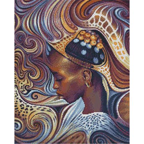 Алмазная мозаика Strateg Премиум Сила дыхания 40x50 см (Str-L-120)