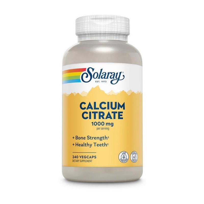 Кальций Solaray Calcium Citrate 1000 мг 240 вер. капс.
