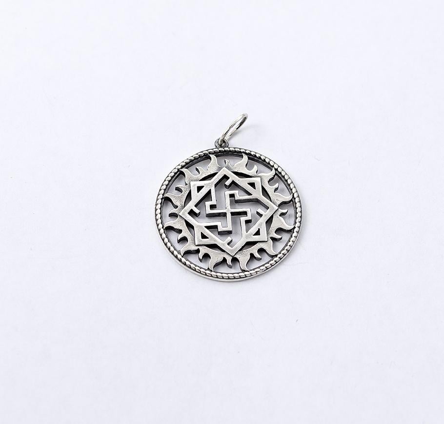 Кулон оберег Maxi Silver 9371 Валькирия в солнце (89371)