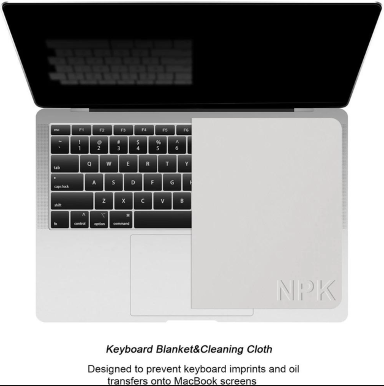 Накладка для ноутбука NPK из микрофибры пыленепроницаемая для MacBook 13"/14" 1 шт. (438685700) - фото 5