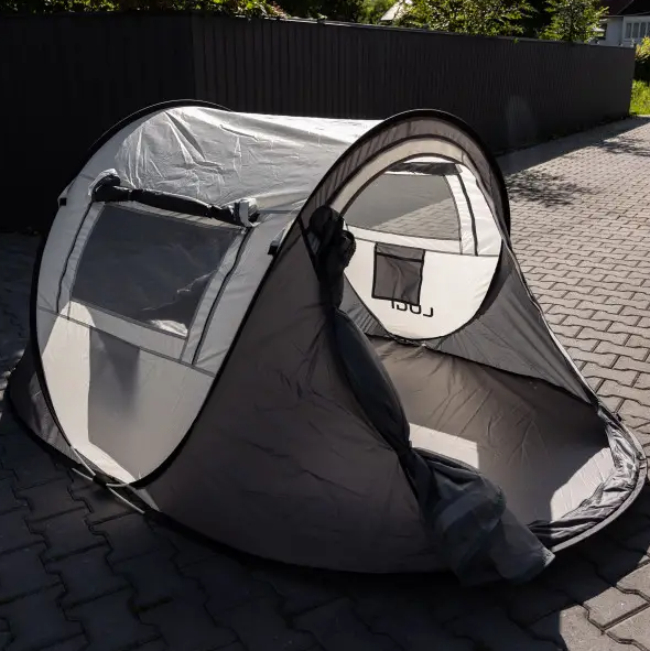 Намет Pop-Up двомісний з автоматичним каркасом 245х145х100 см Сірий - фото 6 Намет Pop-Up двомісний з автоматичним каркасом 245х145х100 см Сірий - фото 6