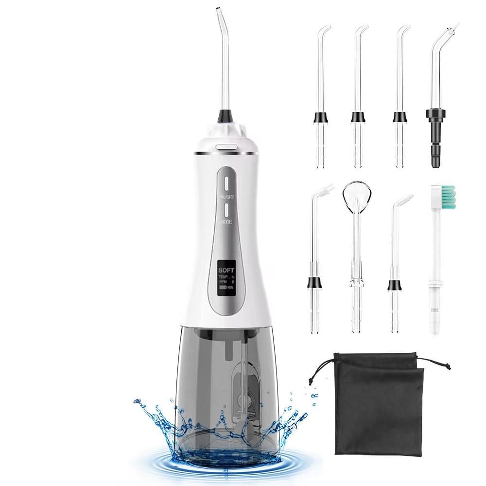 Ирригатор полости рта Portable Oral Irrigator S31 портативный для чистки зубов 350 мл 8 насадок (9875771) - фото 8