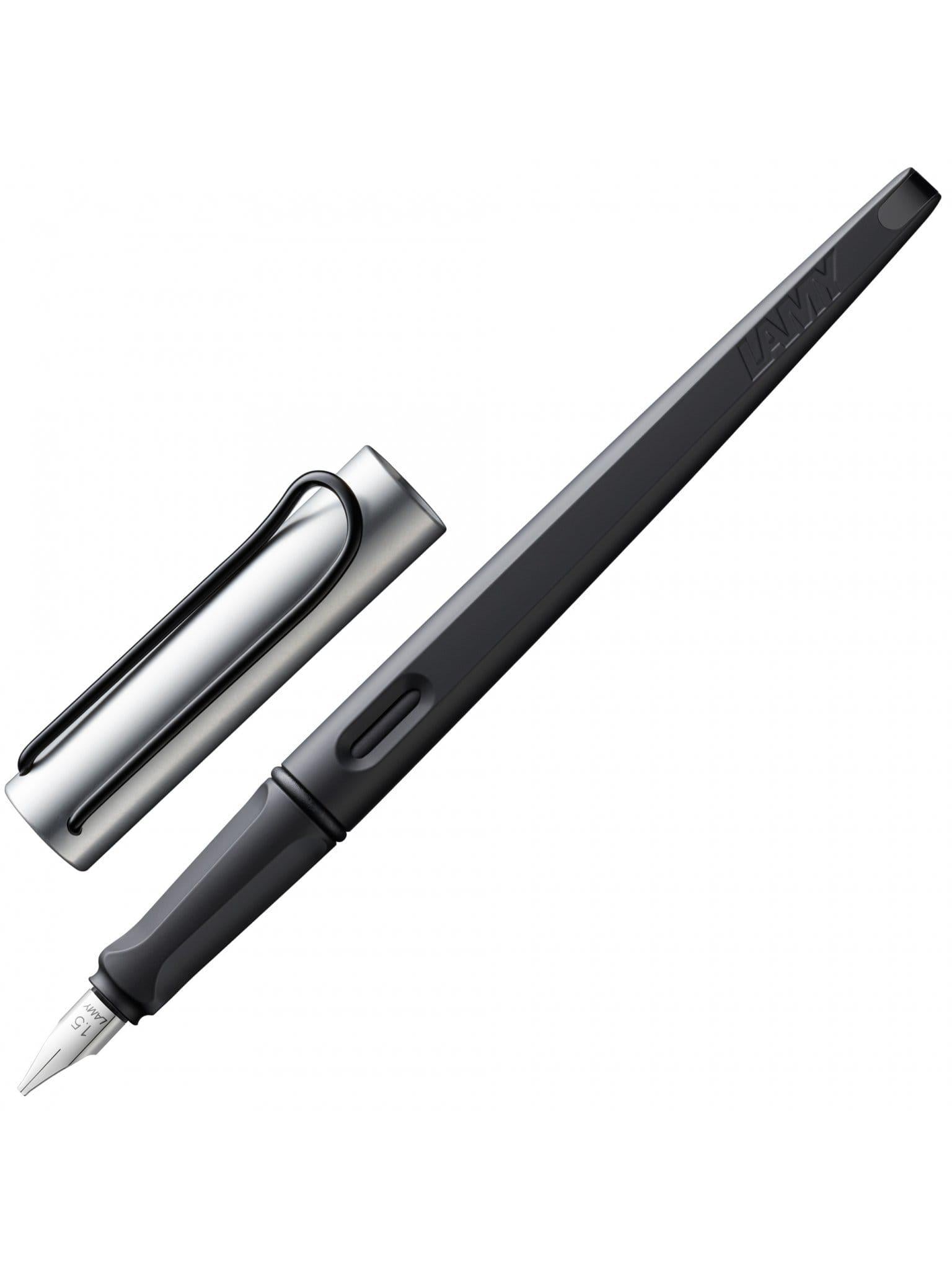 Письменная ручка чернильная Lamy Joy с хромированным колпачком 1,5 мм чернила синие T10 Черный матовый (4029991)