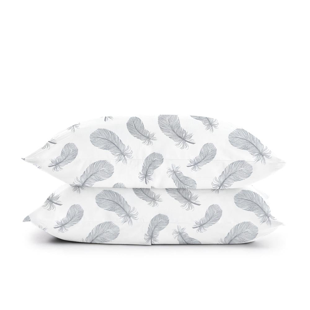 Набор наволочек Cosas Feather Gray 50х70 см 2 шт. (4822052084267)