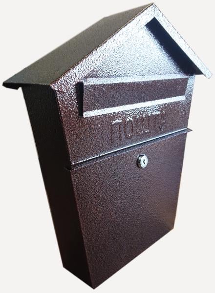 Поштова скринька Хатинка 360х340х77 мм Коричневий (5)