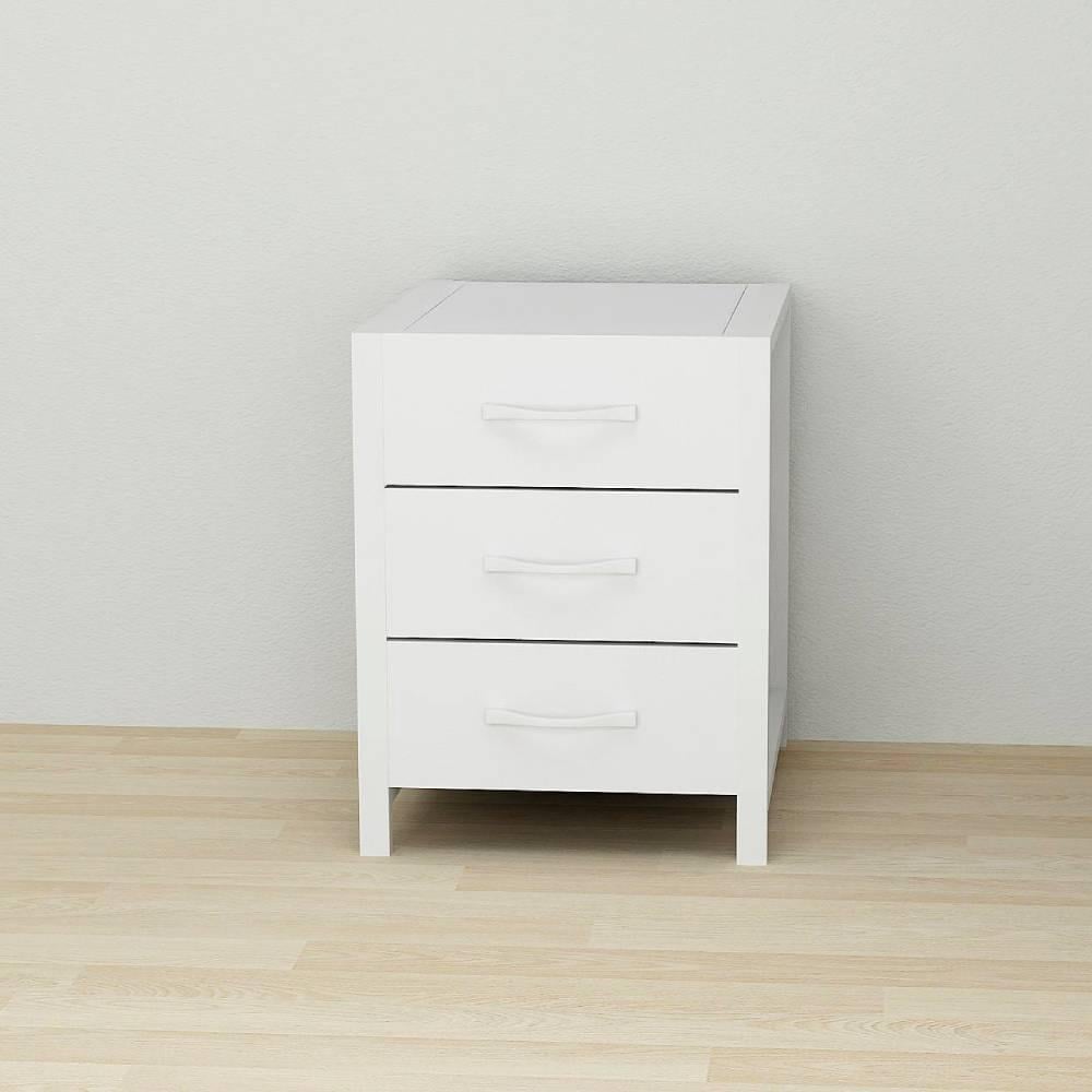 Тумба универсальная Ferrum-decor Вивьен 3 ДСП 16 мм 50x41x40 см Белый/Белый (FRD-104191) Тумба универсальная Ferrum-decor Вивьен 3 ДСП 16 мм 50x41x40 см Белый/Белый (FRD-104191)