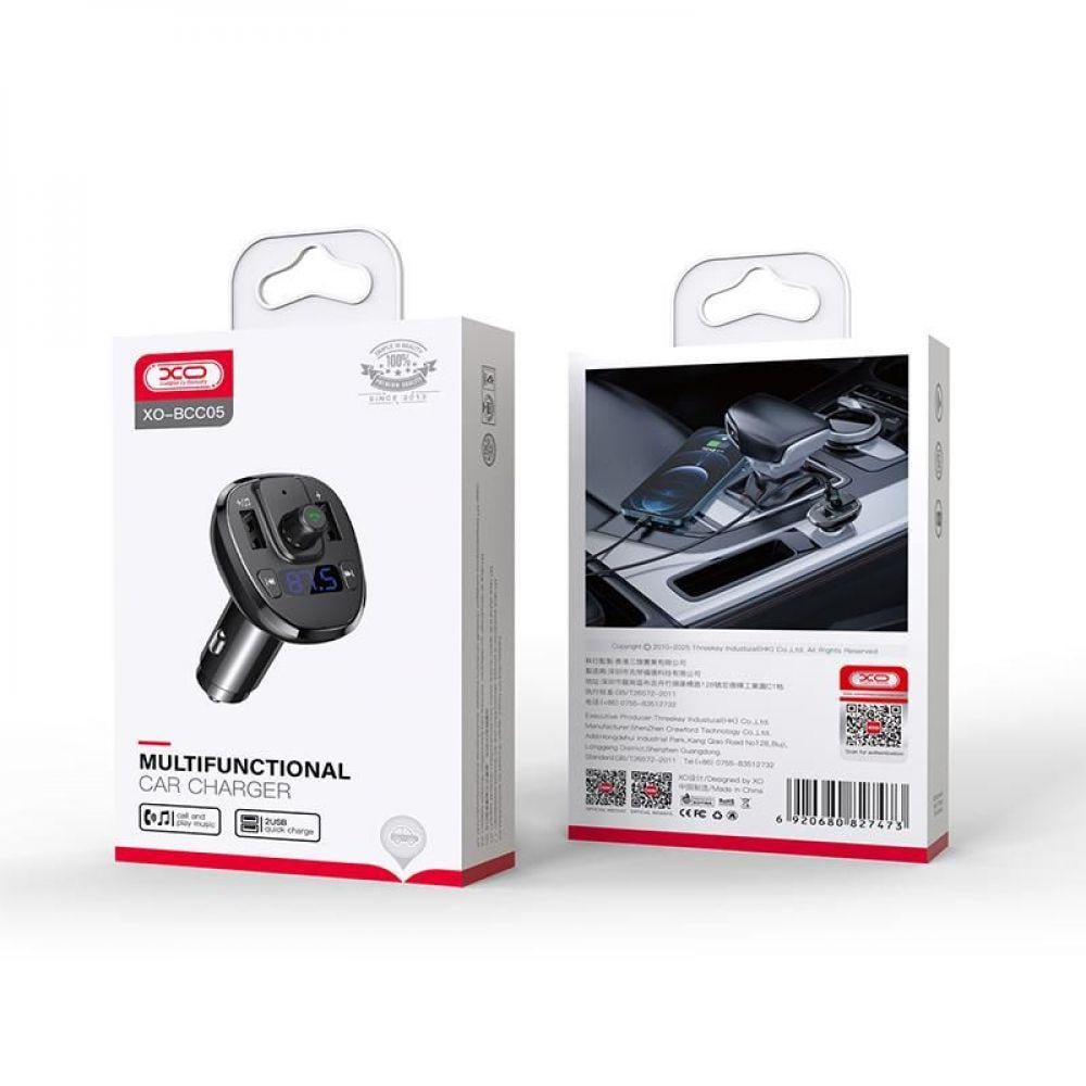 Зарядное устройство автомобильное/FM-модулятор Xo BCC05 2USB/3A Black - фото 2 Зарядное устройство автомобильное/FM-модулятор Xo BCC05 2USB/3A Black - фото 2