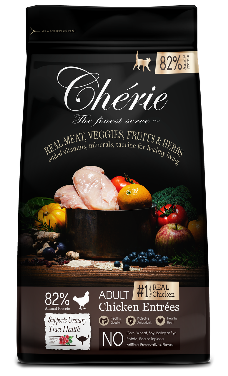 Корм сухий Cherie Dry Food Healthy Urinary Tract Chicken Entrees для кішок з куркою 400 г (602221)