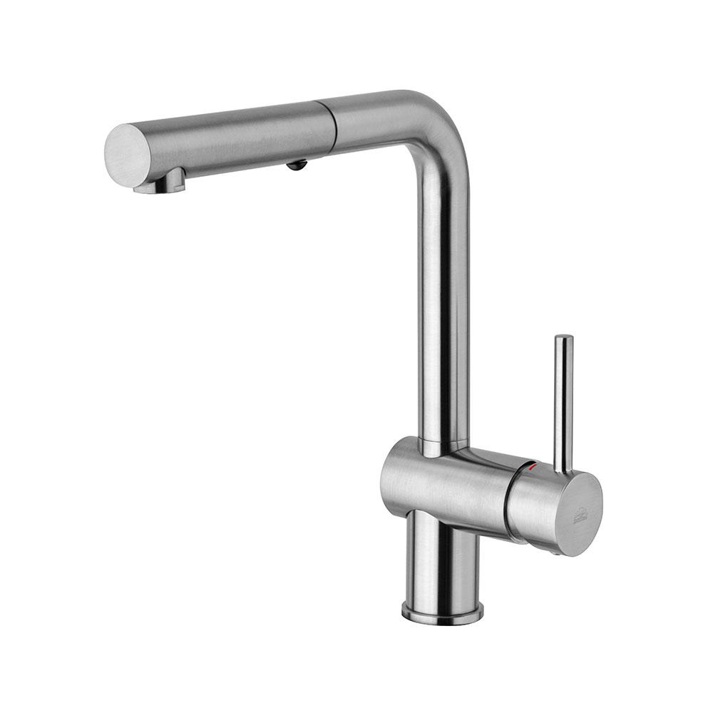 Смеситель для кухни PAFFONI Light LIG285ST-MET с видвижной лейкой Хром (143053)