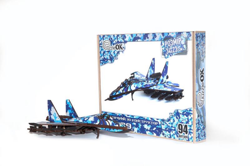 Конструктор деревянный 3D Миг 29 (DN-00654) - фото 2 Конструктор деревянный 3D Миг 29 (DN-00654) - фото 2