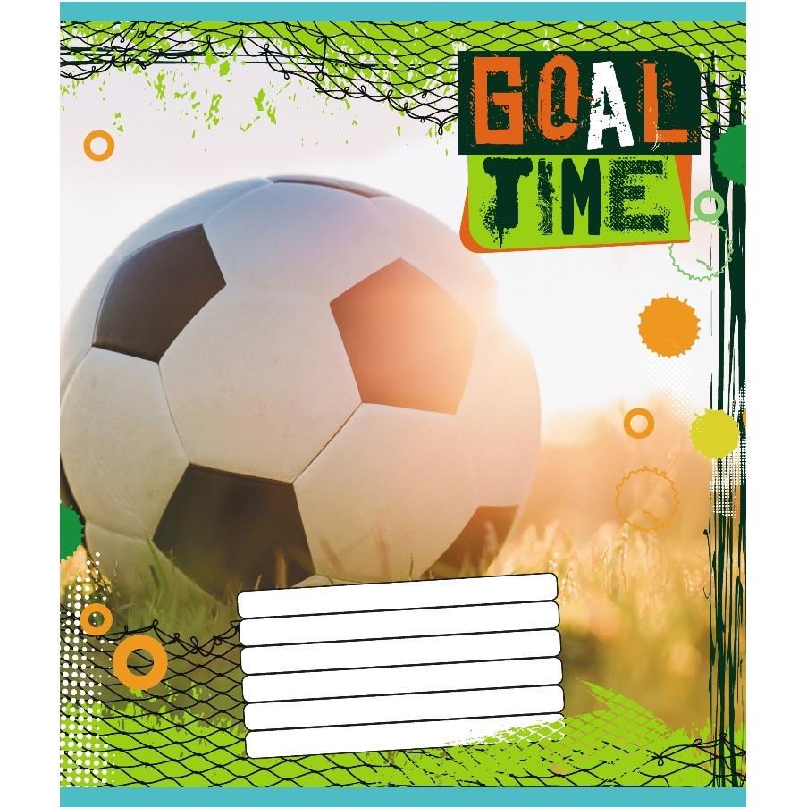 Шкільний зошит М'яч 012-510027C-2 в косу лінію 12 аркушів (RLT55168)