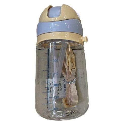 Бутылка детская Stenson R90612 с трубочкой и ремешком 380 мл (14197215)