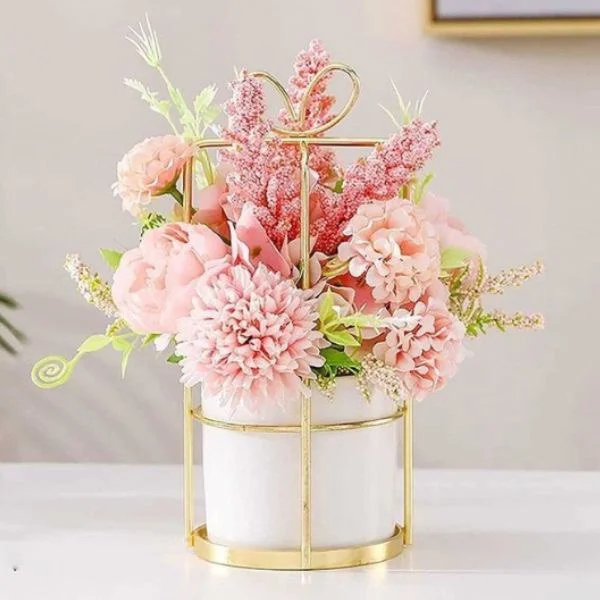 Композиция искусственных цветов в вазоне C00576-2 Розовый - фото 6 Композиция искусственных цветов в вазоне C00576-2 Розовый - фото 6