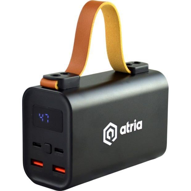 Повербанк Atria WPD-130 30000 mAh 130W 20V 5А USB Type-C Power Delivery Black Повербанк Atria WPD-130 30000 mAh 130W 20V 5А USB Type-C Power Delivery Black