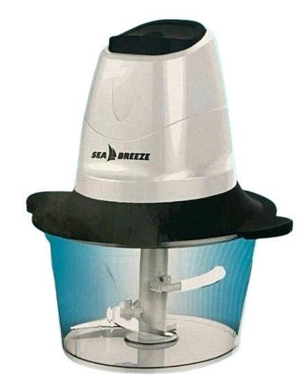 Измельчитель кухонный SeaBreeze 4 лезвия 500 Вт 2000 мл Бело-черный (SB-0606)