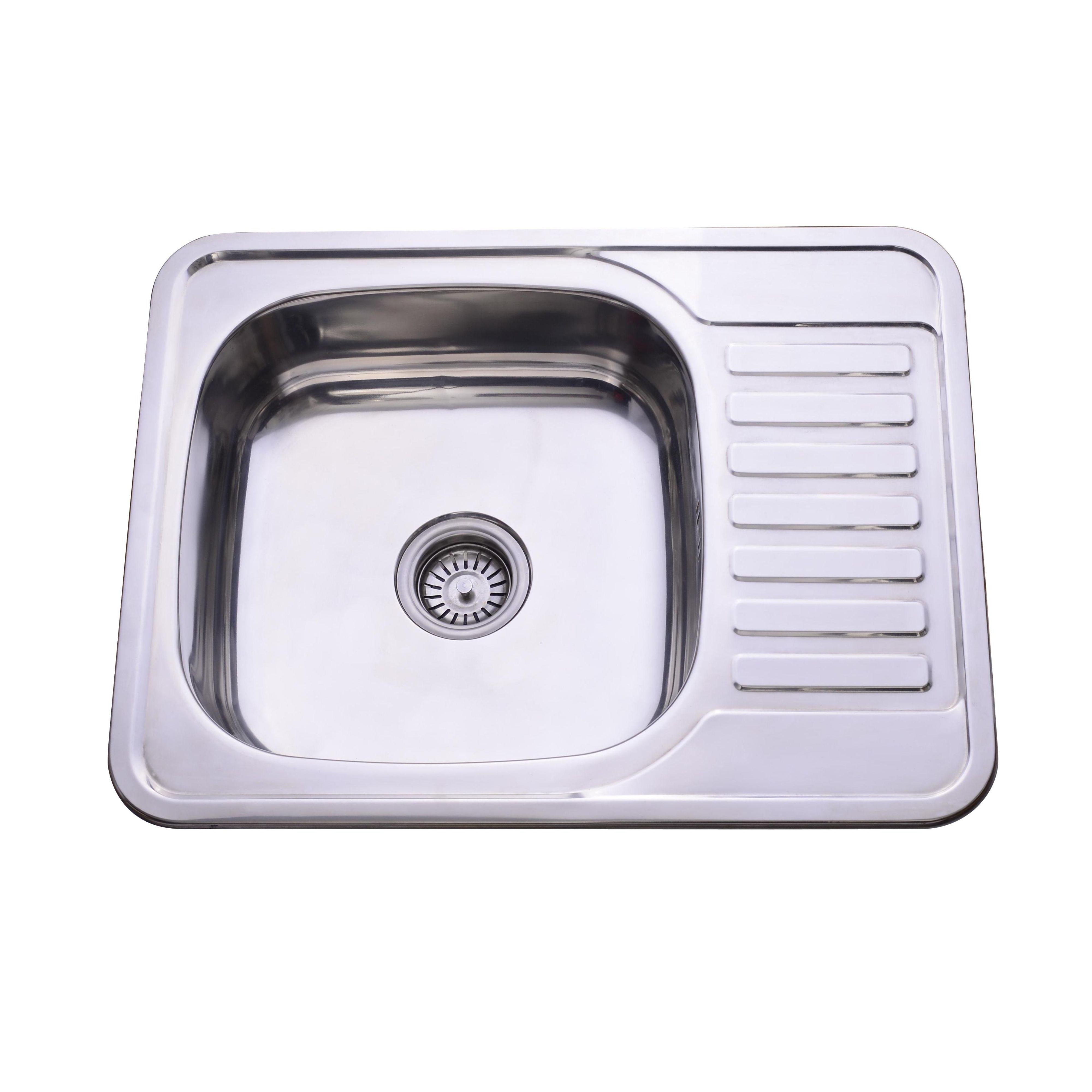 Мойка для кухни Lidz 6550 Satin 0,8 мм (LIDZ6350SAT8)