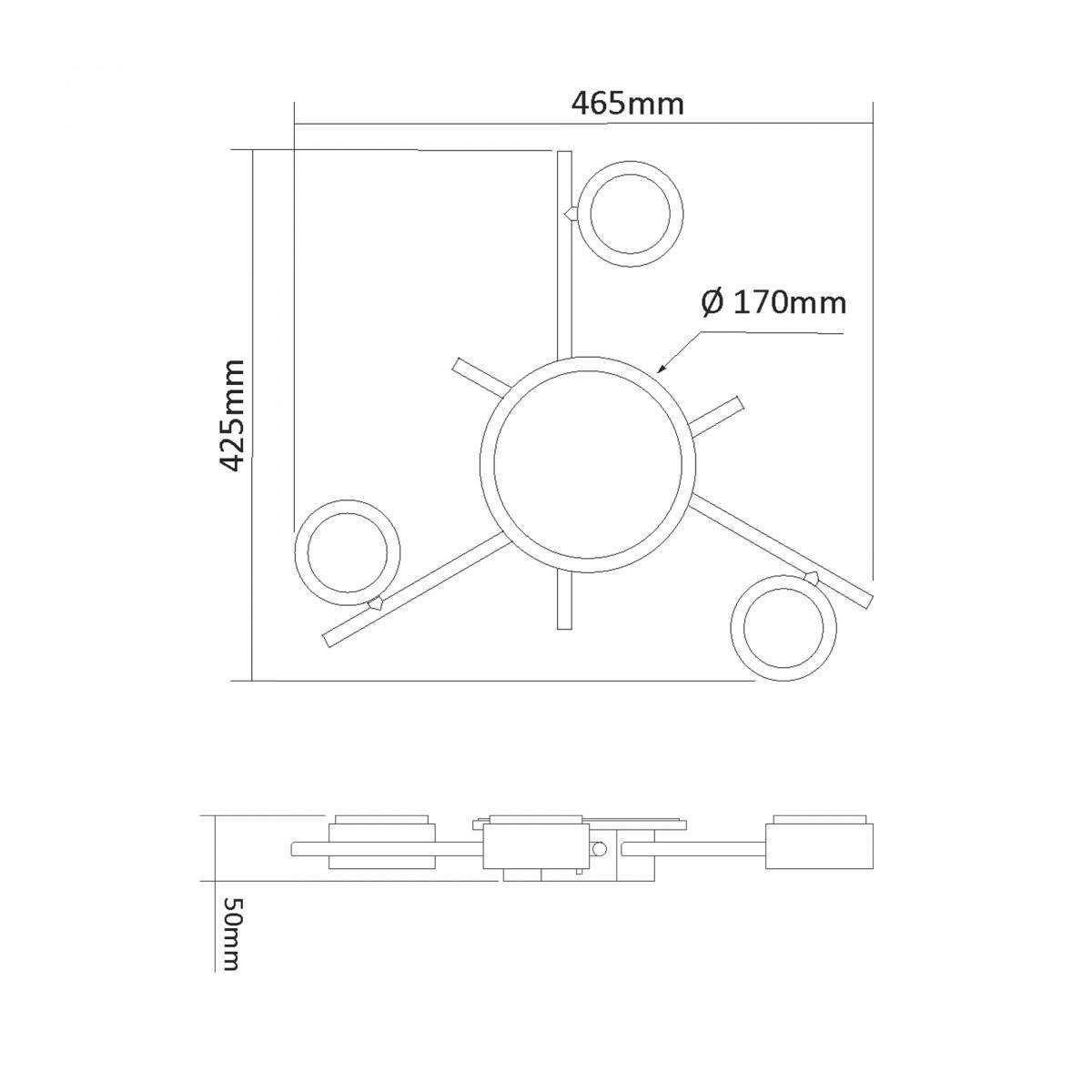 Светильник Videx под лампу 3xGX53 накладной с подсветкой Белый (VL-SPF20B-WB) - фото 2 Светильник Videx под лампу 3xGX53 накладной с подсветкой Белый (VL-SPF20B-WB) - фото 2