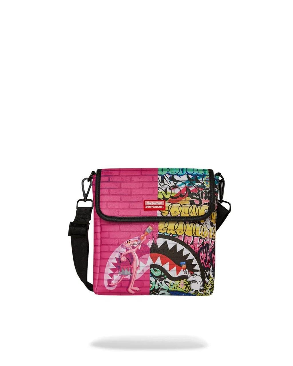 バッグ SPRAYGROUND ᐉ Сумка Sprayground Pink Panther Painting Messenger Sling (7887