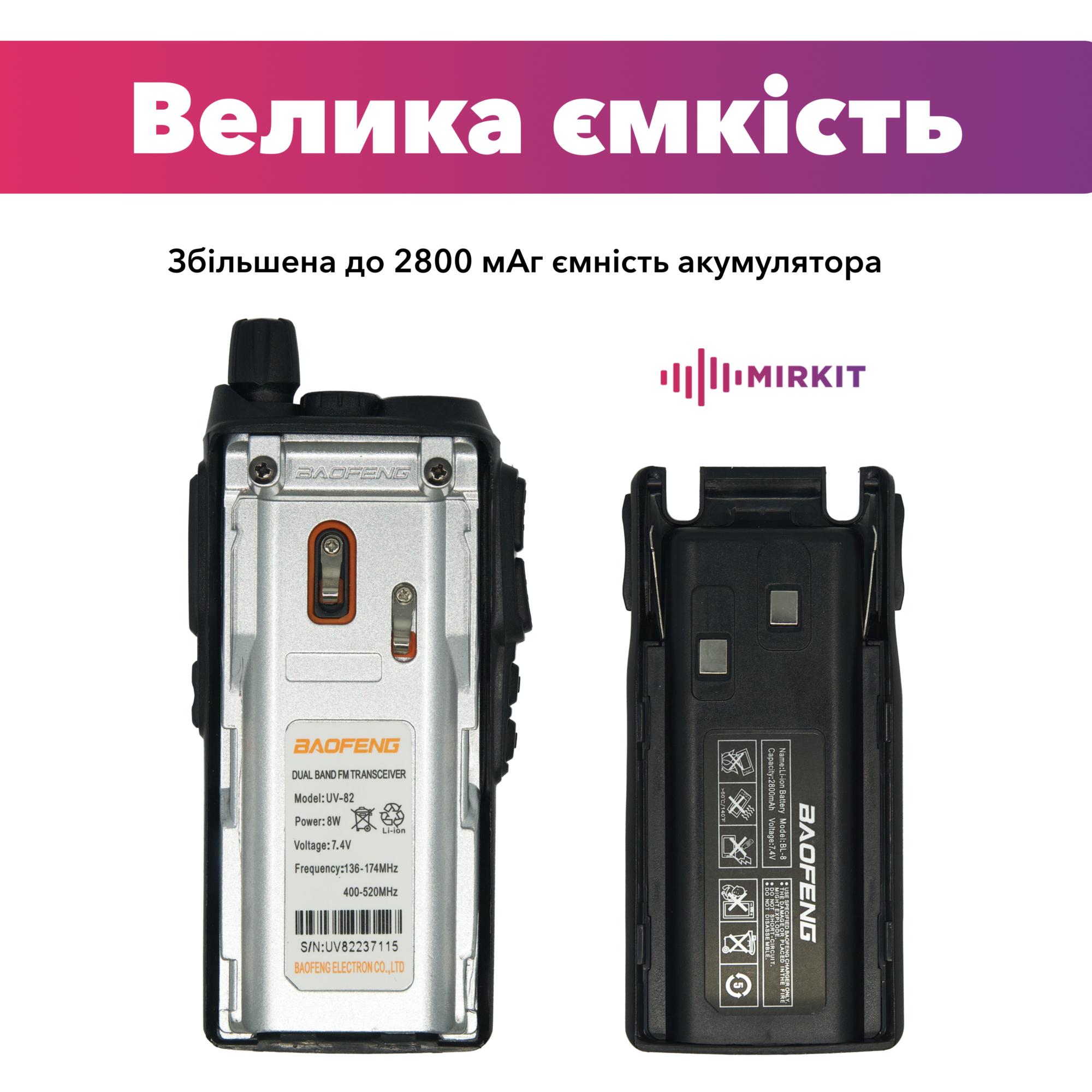 Рация Baofeng UV-82 8W без FM (69012) - фото 5