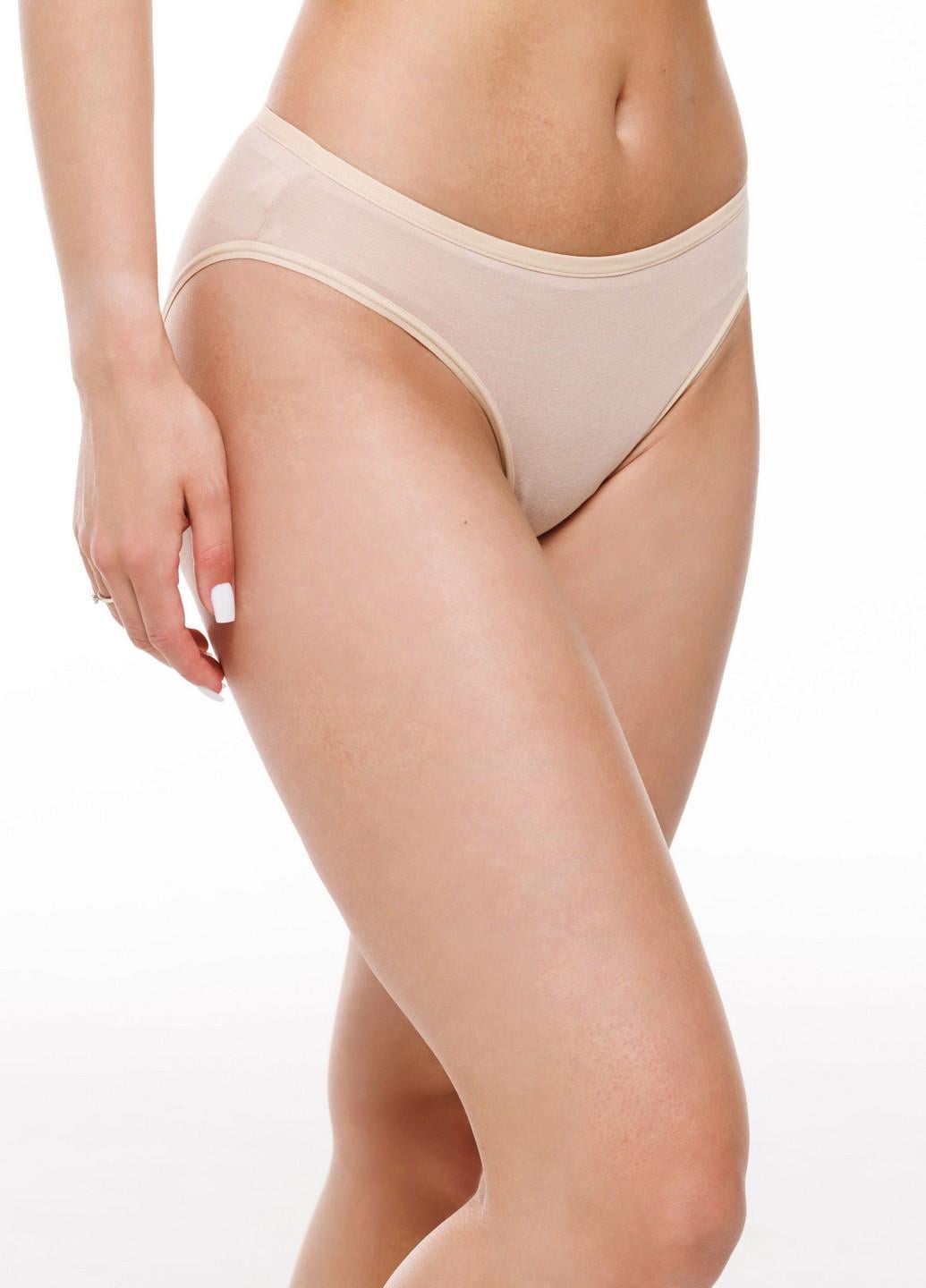 Трусы-слипы женские Наталюкс с бамбука средняя посадка S Бежевый (5127113287521)