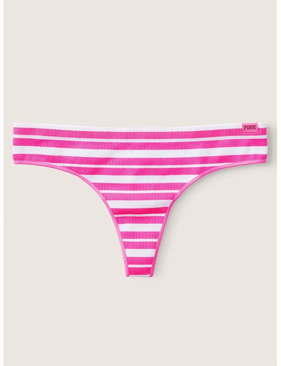Трусики стринги Victoria's Secret PINK striped XS Розовый (2522146681)