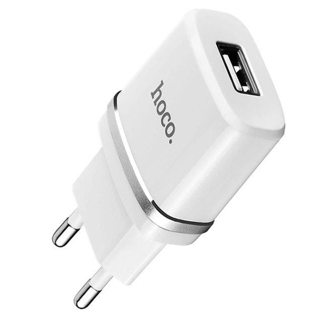 Зарядное устройство Hoco C11 1 А White (4f9b77f6) Зарядное устройство Hoco C11 1 А White (4f9b77f6)