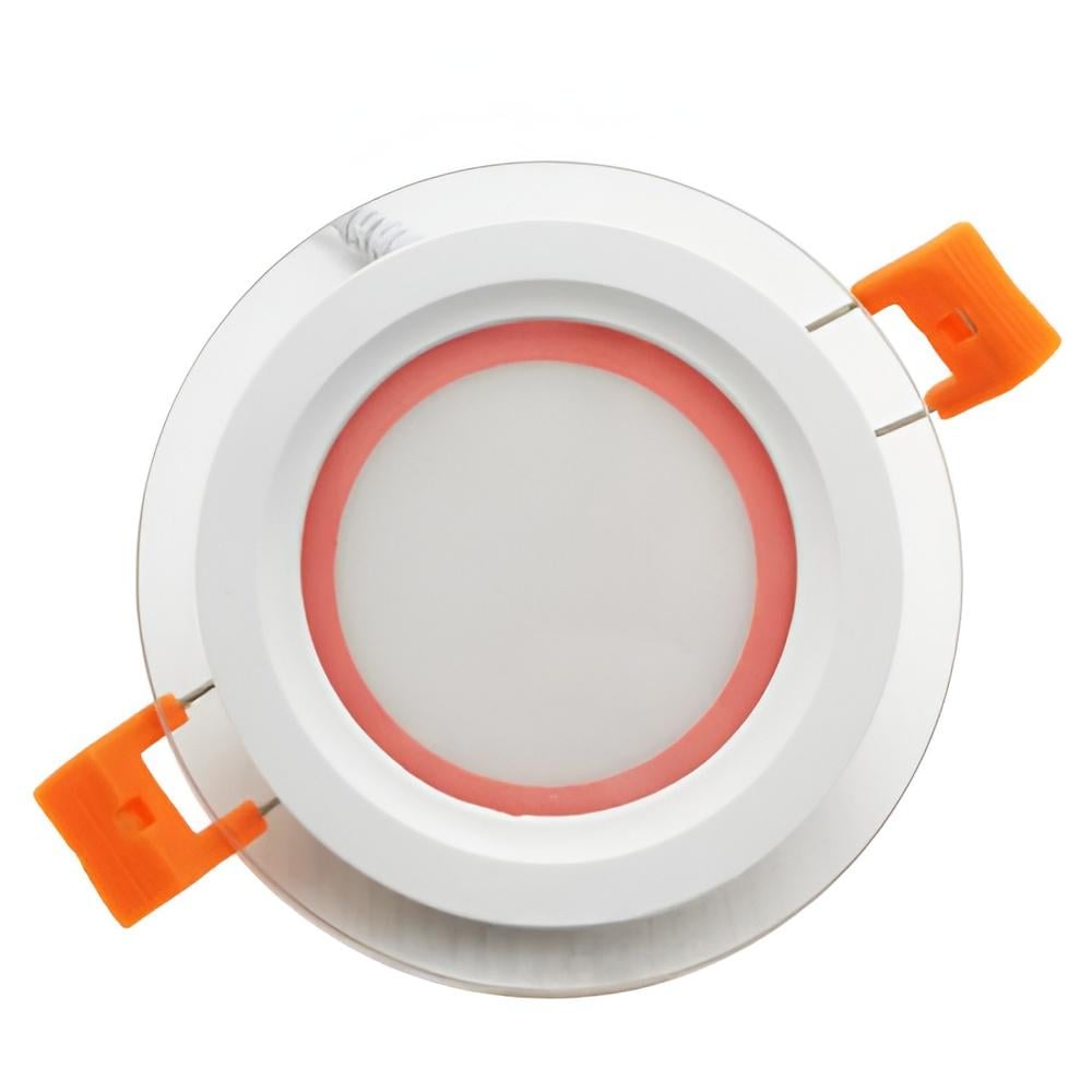 Панель LED Сияние Lemanso 6W 450Lm 4500K с розовой подсветкой (LM1036)