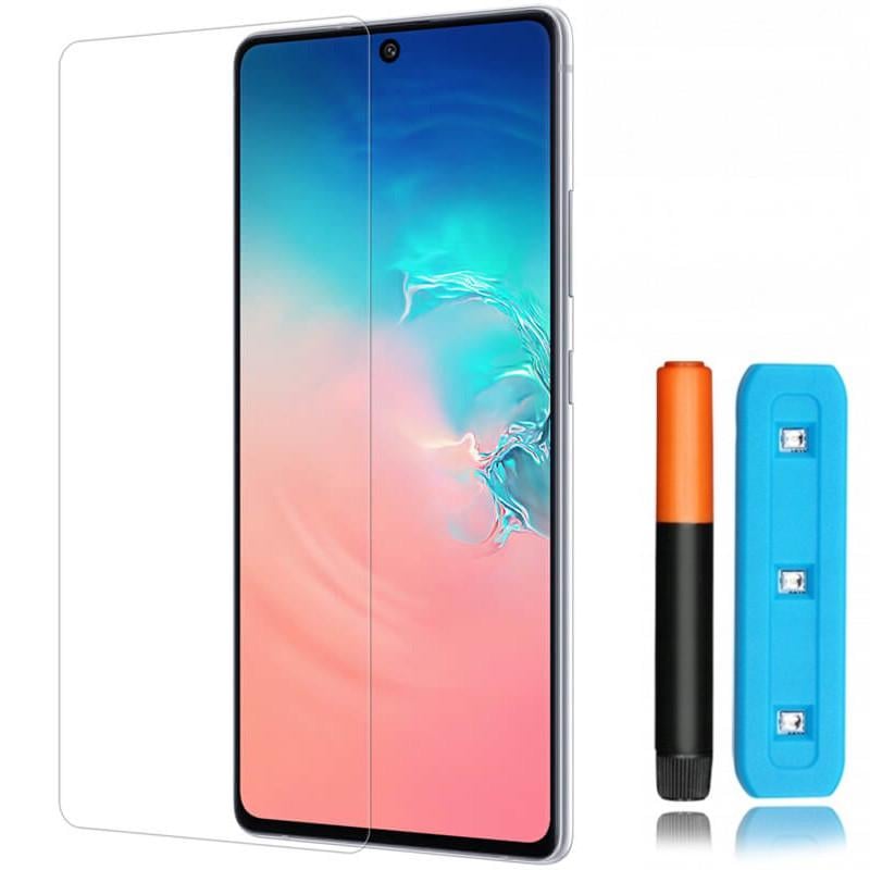 Защитное стекло 3D противоударное Mocolo с УФ лампой для Samsung Galaxy S22 Ultra закаленное Прозрачный