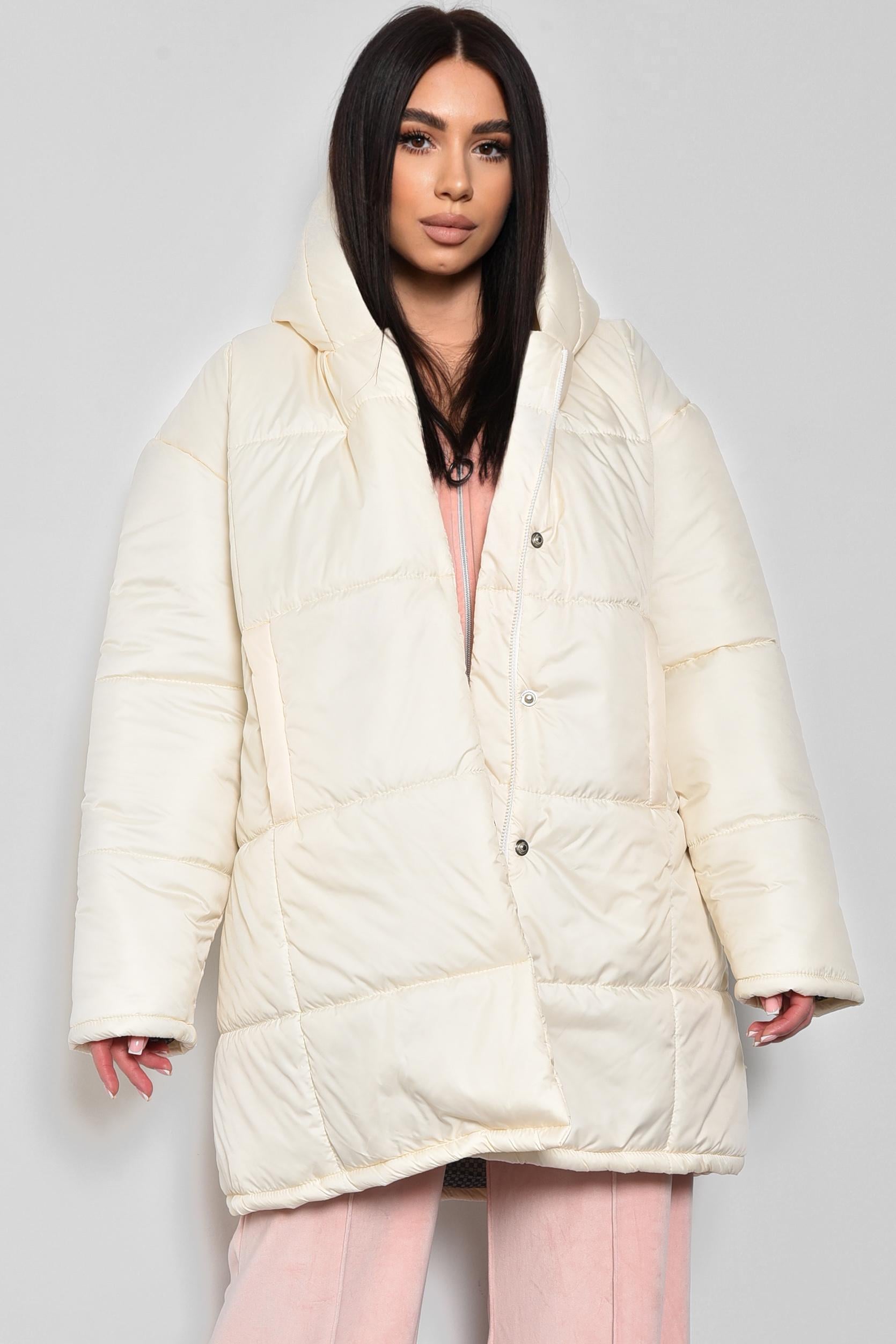 Куртка женская демисезонная L Молочный (172228)