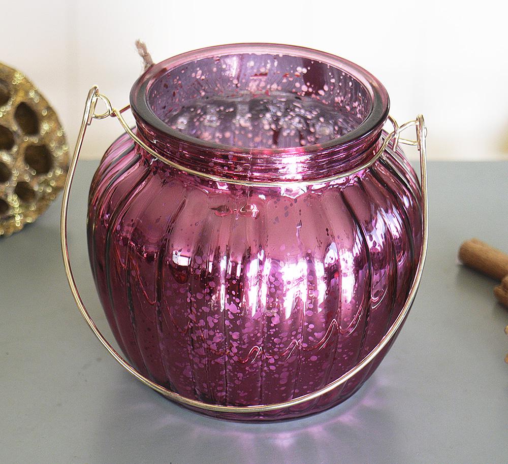 Свічник лаковане скло h11см рожевий Гранд Презент 1015549-2Р - фото 2