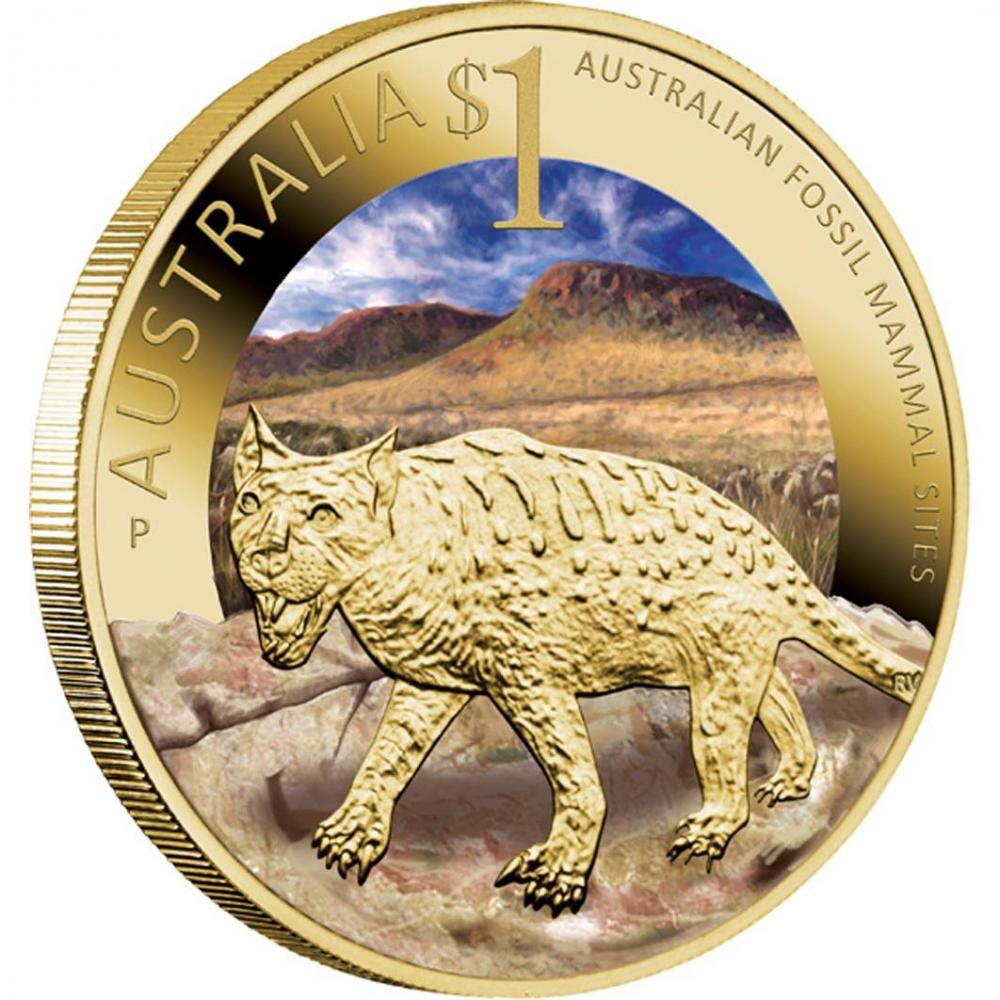 Коллекционная монета Австралия 1 доллар 2011 Встречайте Австралию - Риверслей UNC (KM#1615)