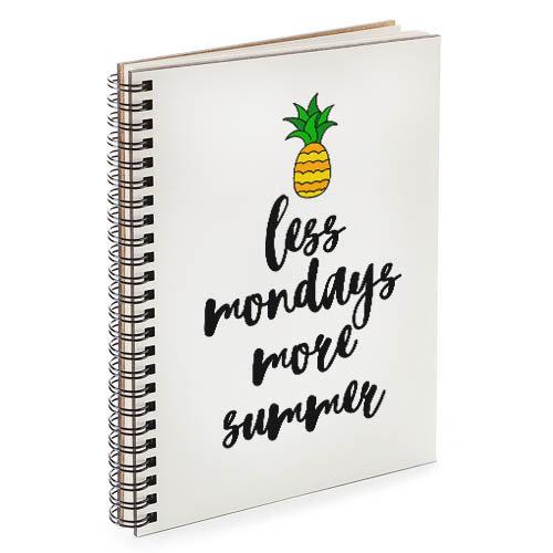 Скетчбук Less mondays more summer 14,7x21 см (BDP_TRO004)