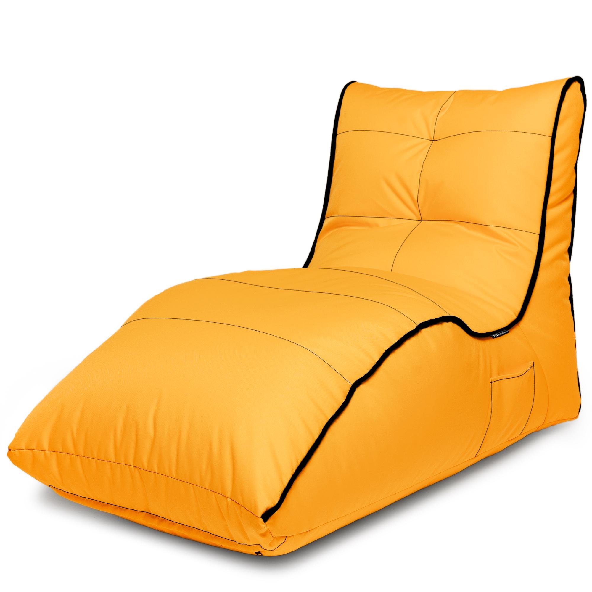 Кресло-мешок iQmebel Лежак 80х125 см оксфорд Желтый - фото 1 Кресло-мешок iQmebel Лежак 80х125 см оксфорд Желтый - фото 1