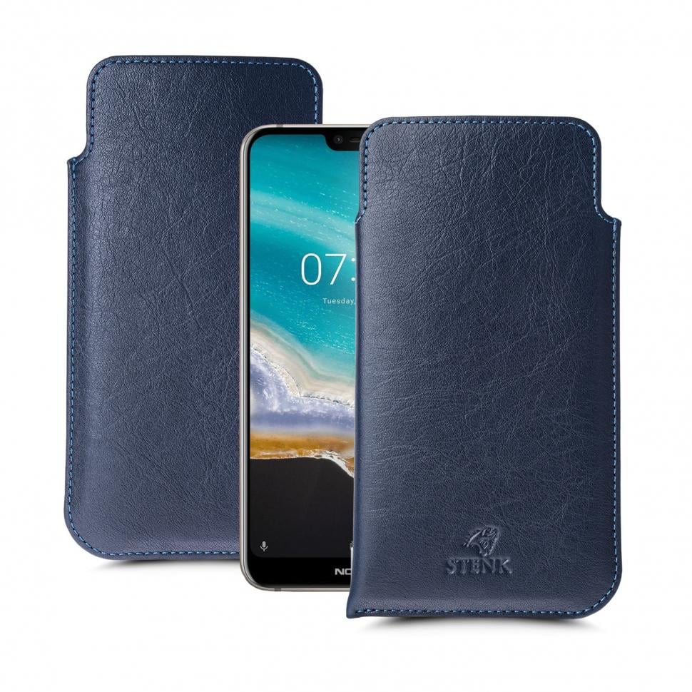 Футляр Stenk Elegance для Nokia 7.1 Синий (63008)