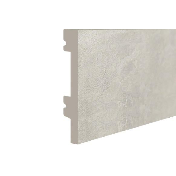 Плинтус дюрополимерный 80х10х2500 мм Светлый бетон (8010P-20175)