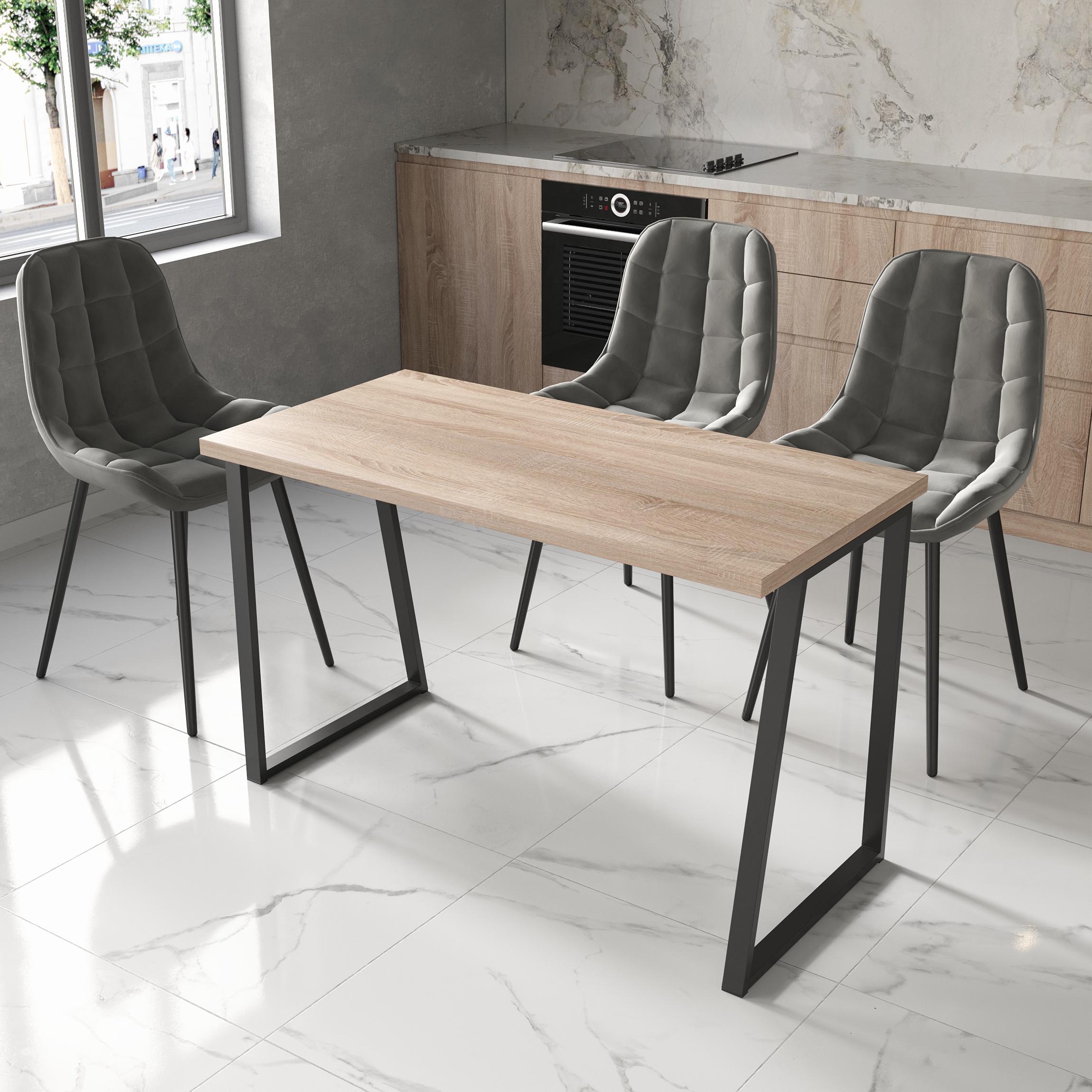 Обеденный стол 4 1600х800х32 мм Дуб сонома (23666719) - фото 1 Обеденный стол 4 1600х800х32 мм Дуб сонома (23666719) - фото 1