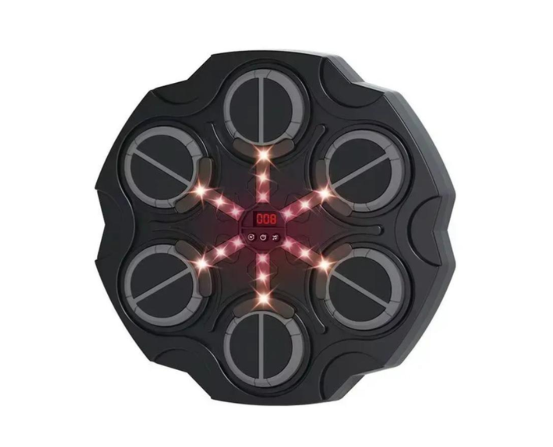 Тренажер для бокса настенный BK 891 Bluetooth 6 целей с подсветкой и музыкой (25444362)