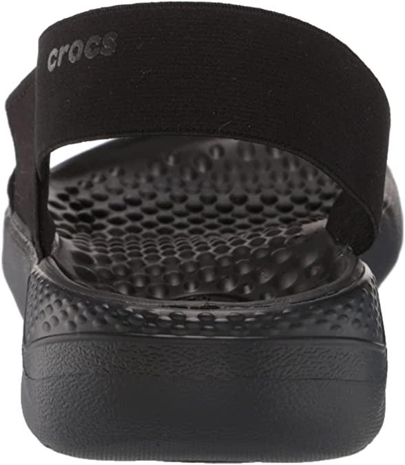 Сандалии Crocs LiteRide Stretch р. W9/EUR 39-40 Black/Black (10868986) - фото 3