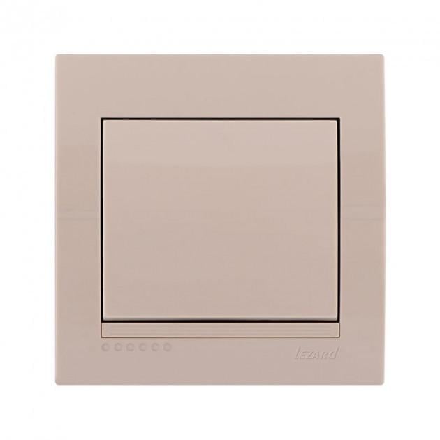 Вимикач одноклавішний Lezard Deriy Кремовий (27549195)