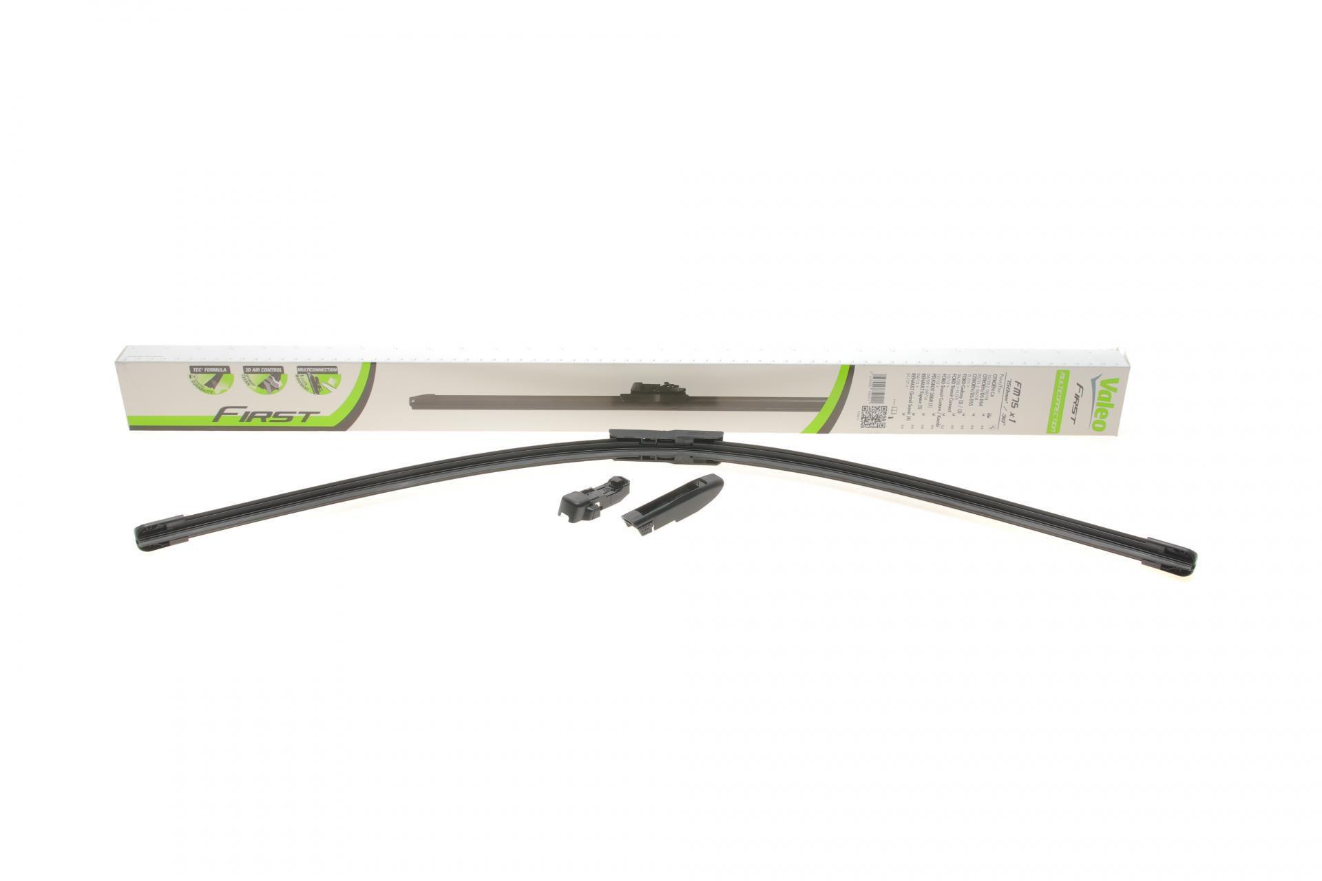 Щетка стеклоочистителя бескаркасная VALEO 750 мм для Ford Transit Custom 12-/Renault Scenic III 09- (575011)