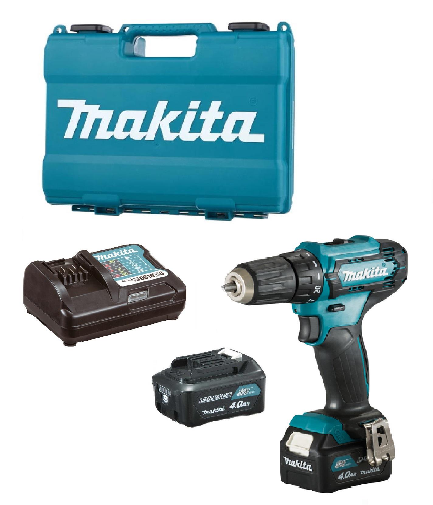 Аккумуляторная дрель-шуруповерт Makita DF333DWME CXT + 2 АКБ 4 Ah + З/У + кейс электрический ручной шуруповерт (4083)