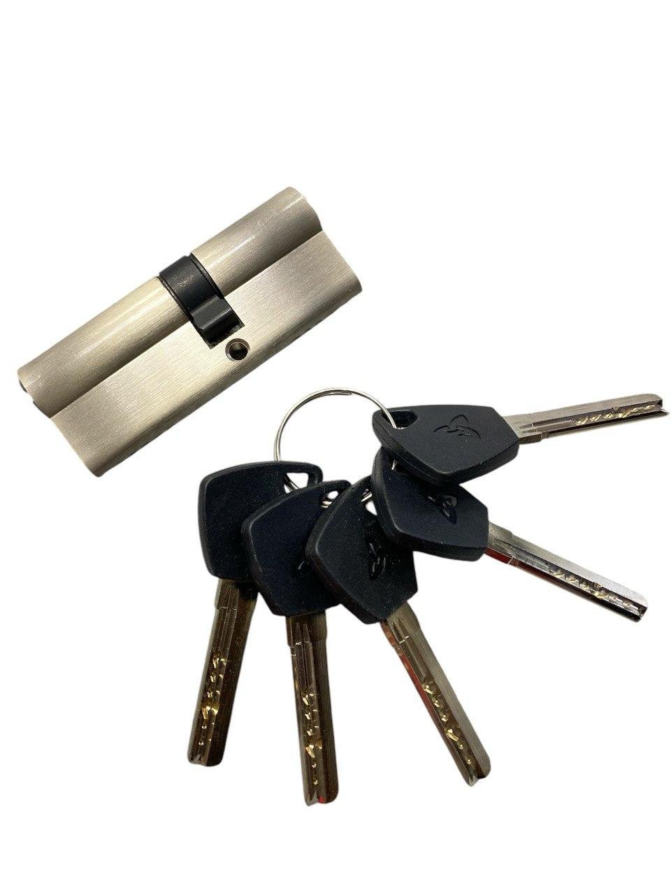 Цилиндр латунный Kedr BRASS M 80 ZN 45x35 brass key (ЗФ 6197) - фото 2